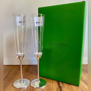 Kate Spade x Lenox Champagne Flute Set